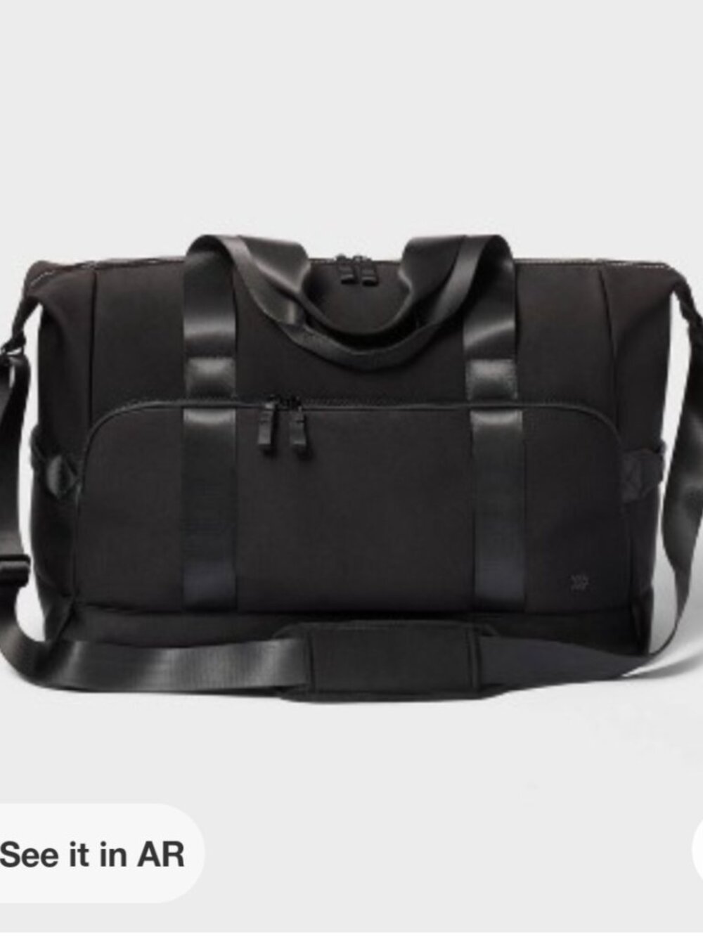 NEW BLACK ALL IN MOTION NEOPRENE DUFFLE WITH SIDE POCKET!!!